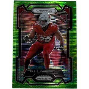2023 Panini Prizm‎ - Rookies Paris Johnson Jr. #304 Green Wave Prizm (RC)